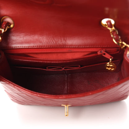 Chanel Lambskin Quilted Small Single Flap Red 5 of 10