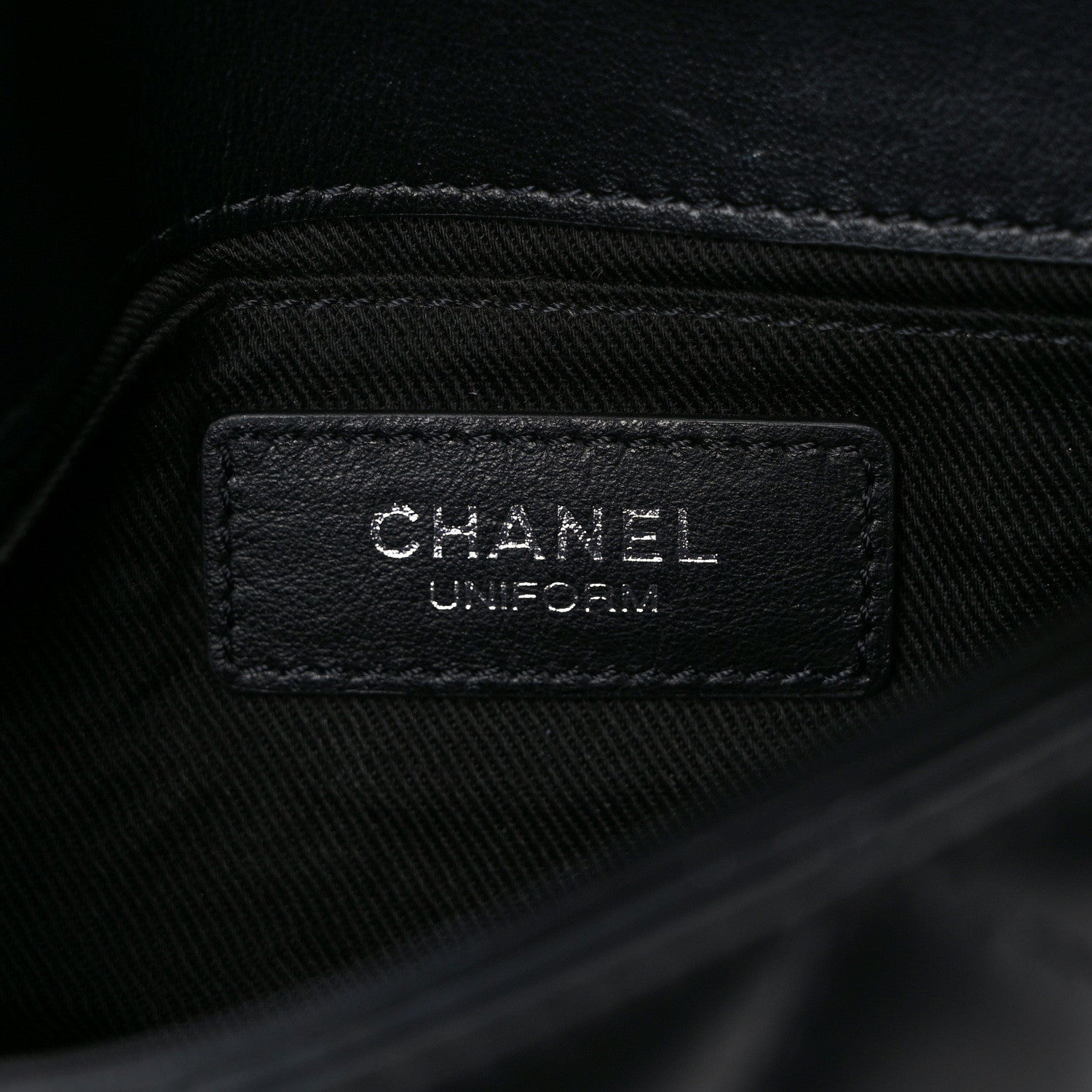 Chanel Calfskin Quilted CC Uniform Flap Belt Bag Black 6 of 10
