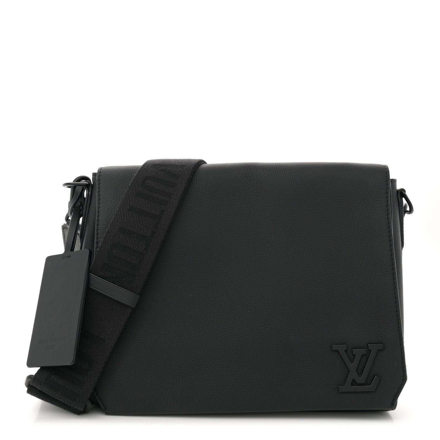 Louis Vuitton Calfskin Aerogram Takeoff Messenger Black 1 of 10