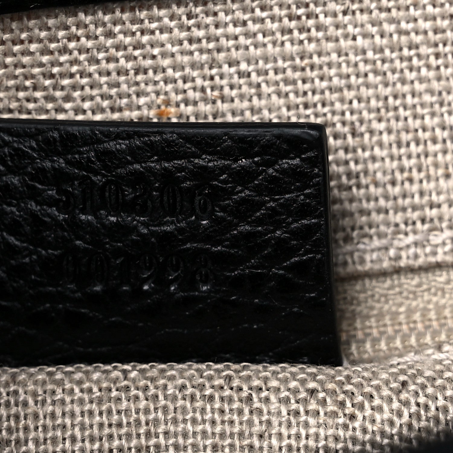 Gucci Dollar Calfskin Medium Interlocking G Top Handle Shoulder Bag Black 7 of 15