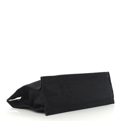 Saint Laurent Linen Calfskin Rive Gauche Tote Black 4 of 17