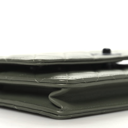 Chanel Lambskin Quilted Trendy CC Wallet On Chain WOC Green 10 of 12