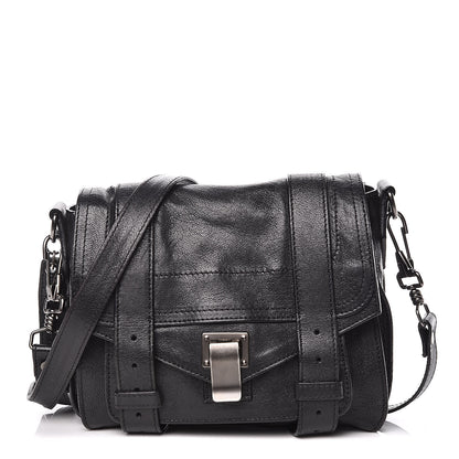 Proenza Schouler Lambskin PS1 Mini Pouch Messenger Black 1 of 11