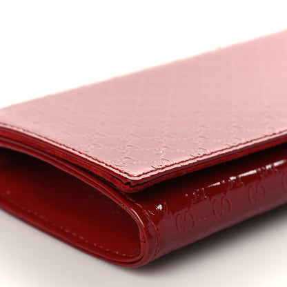 Gucci Patent Microguccissima Small Broadway Clutch Red 8 of 9