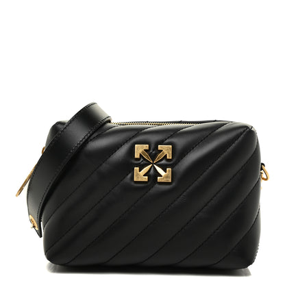 Off-White Calfskin Diagonal Quilted Jackhammer Camera Bag Black 1 of 10