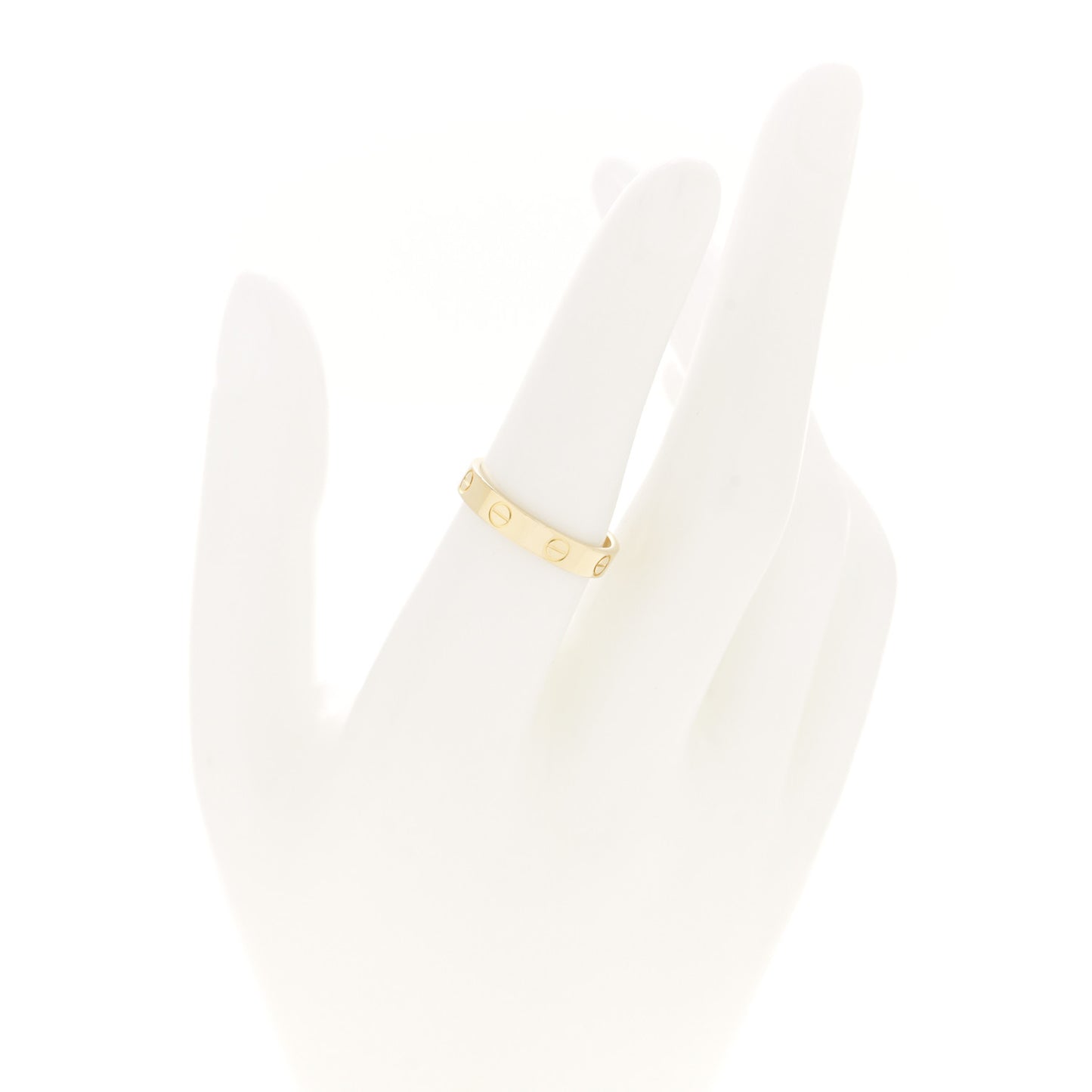 18K Yellow Gold 3.5mm LOVE Wedding Band Ring 53 6.5