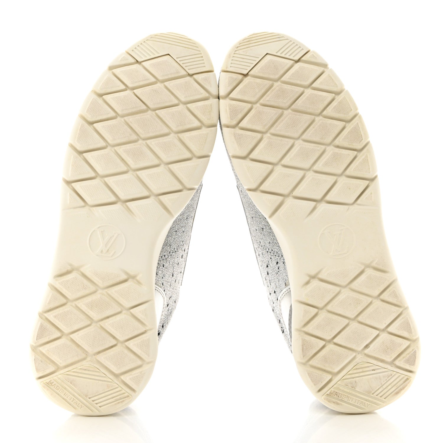 Louis Vuitton Technical Nylon Monogram Rubber Aftergame Sneakers 40 Silver 5 of 9