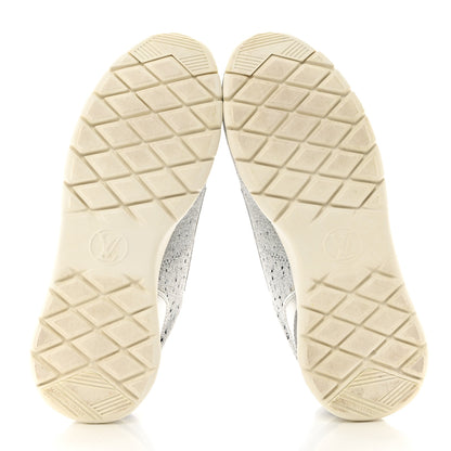 Louis Vuitton Technical Nylon Monogram Rubber Aftergame Sneakers 40 Silver 5 of 9