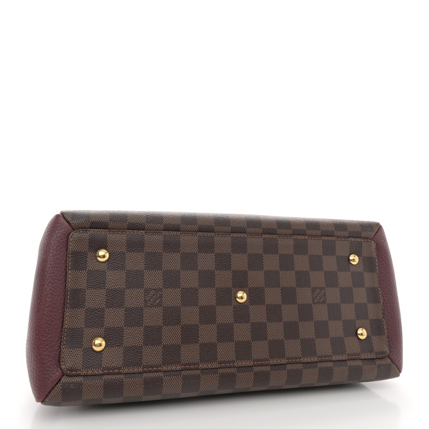 Louis Vuitton Cuir Taurillon Damier Ebene Normandy Bordeaux 4 of 12