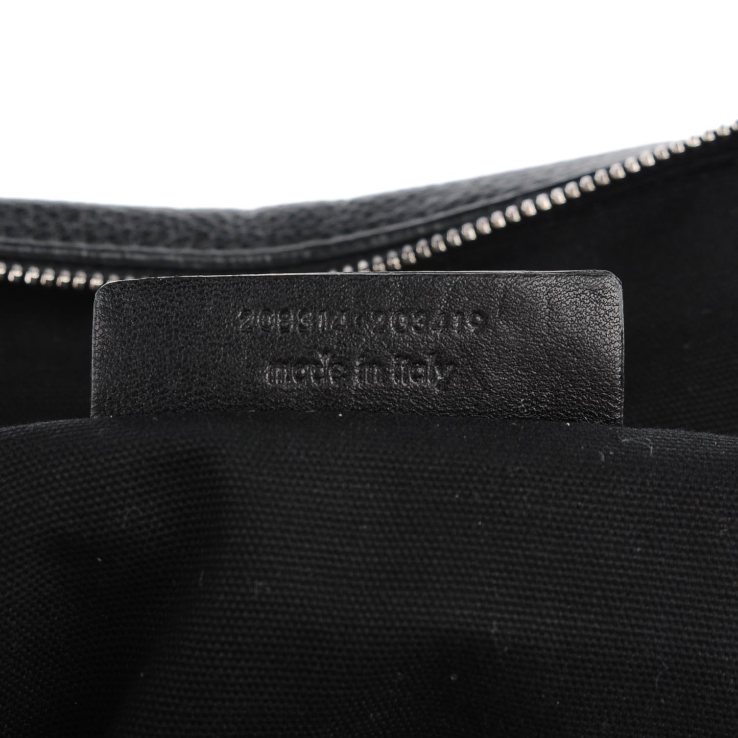 Calfskin Patent Medium Easy Sac Black