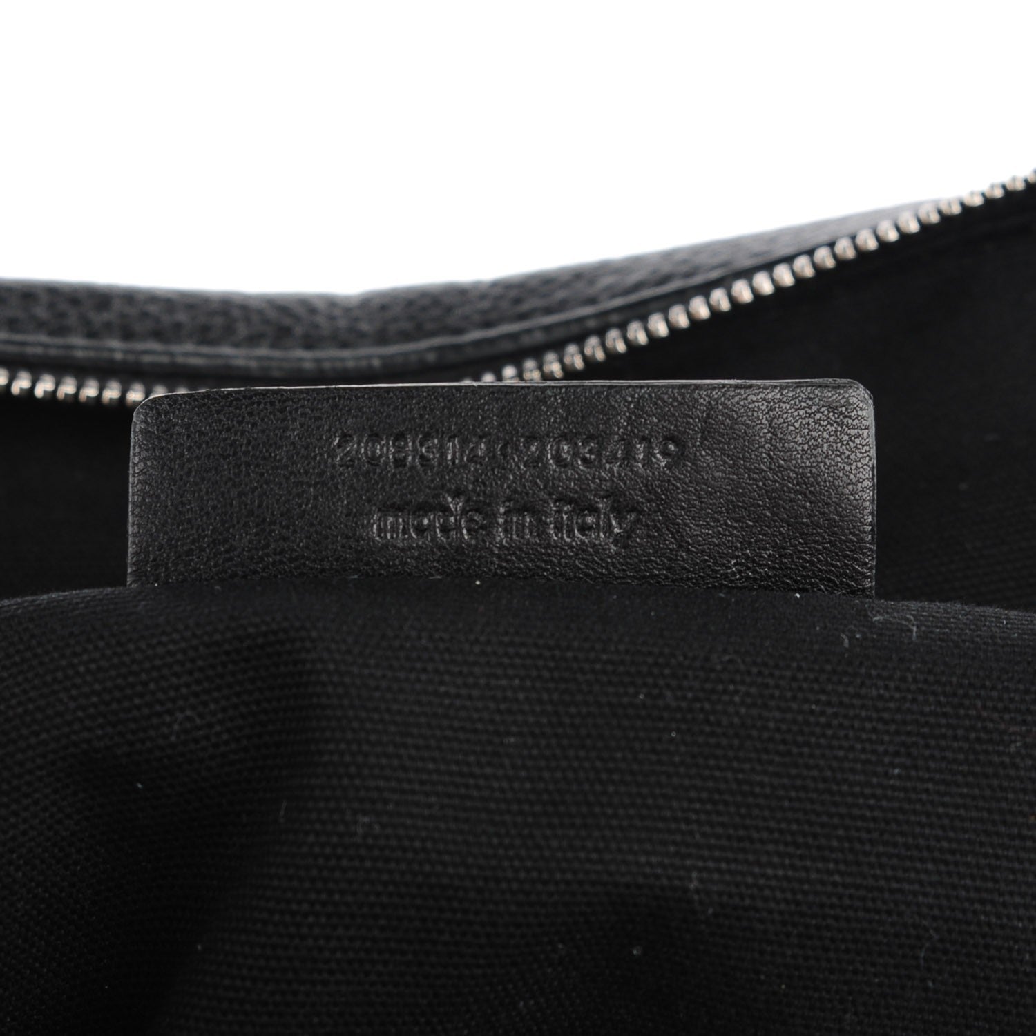 Saint Laurent Calfskin Patent Medium Easy Sac Black 7 of 9