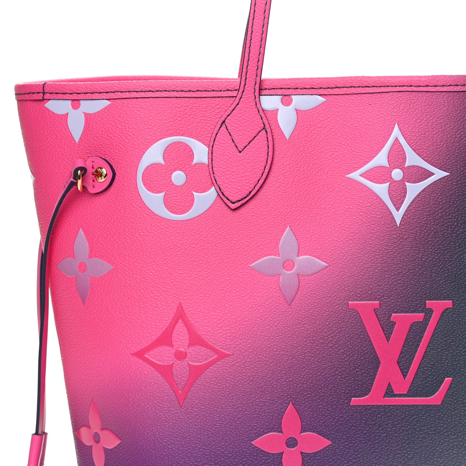 Louis Vuitton Monogram Giant Spring In The City Neverfull MM Midnight Fuchsia 8 of 10