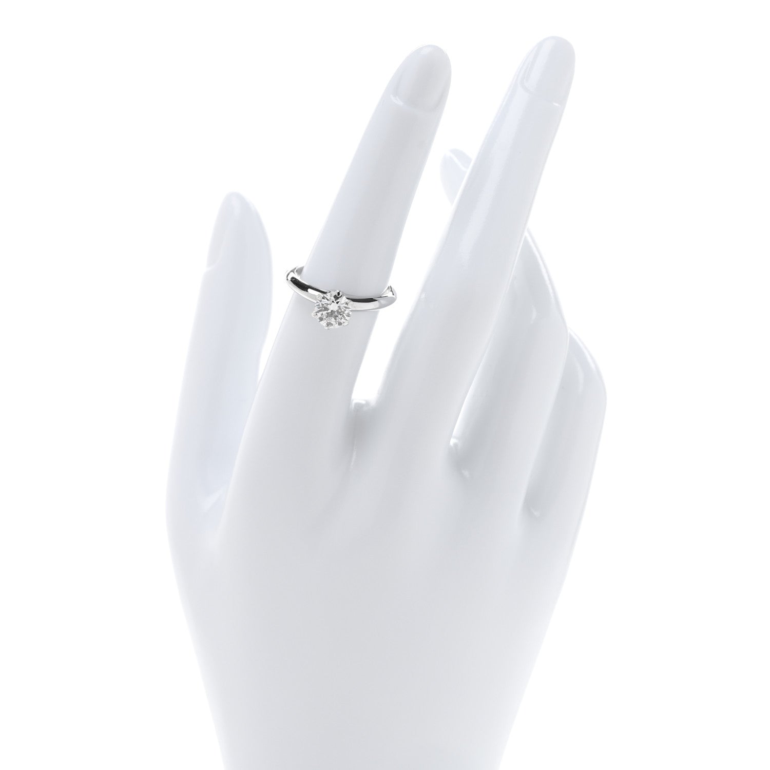 Tiffany Platinum Diamond 1.01ct Solitaire Engagement Ring 53 6.25 2 of 4