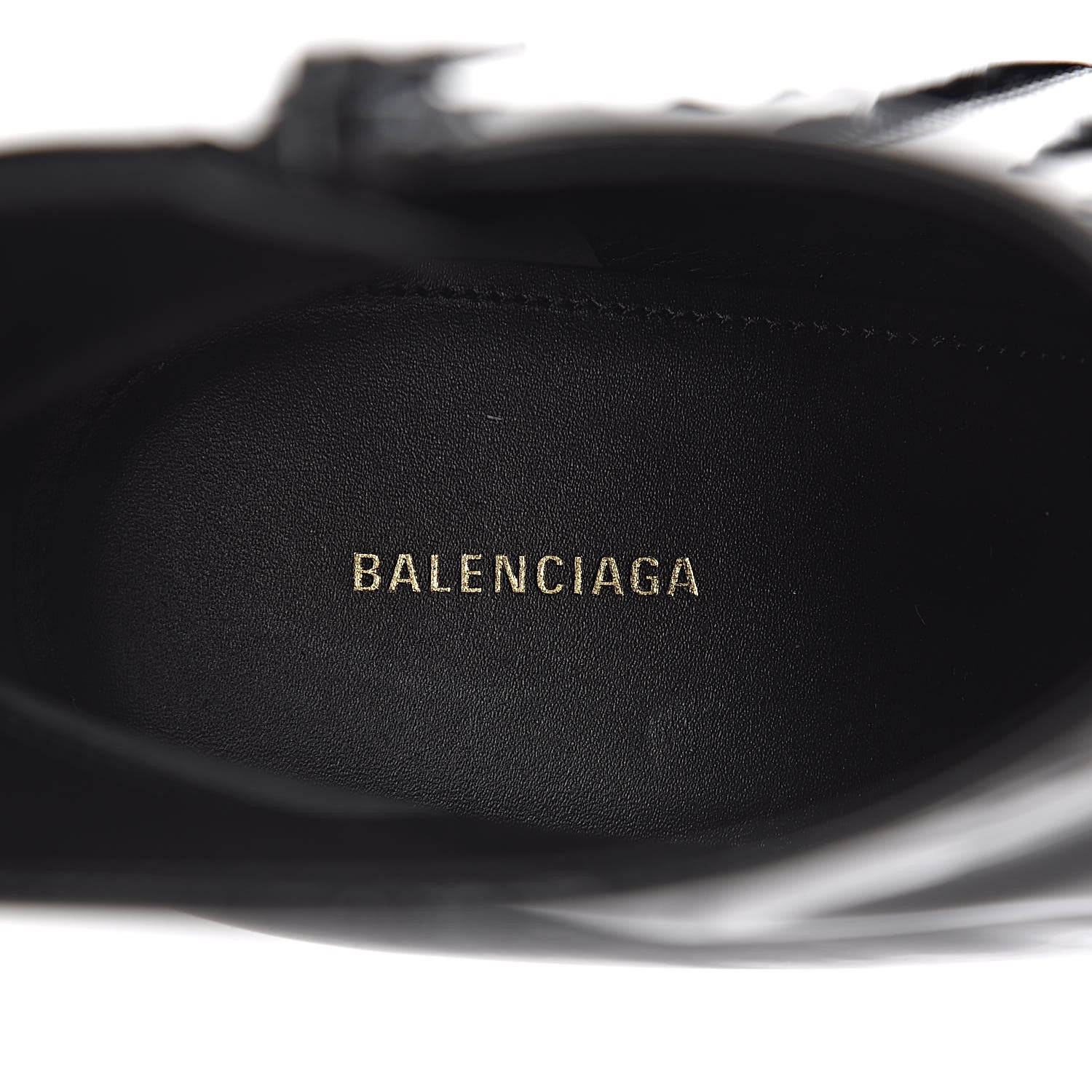 Balenciaga Patent BB Pointy Toe Ankle Booties 39.5 Black 6 of 11