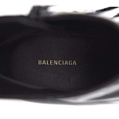 Balenciaga Patent BB Pointy Toe Ankle Booties 39.5 Black 6 of 11