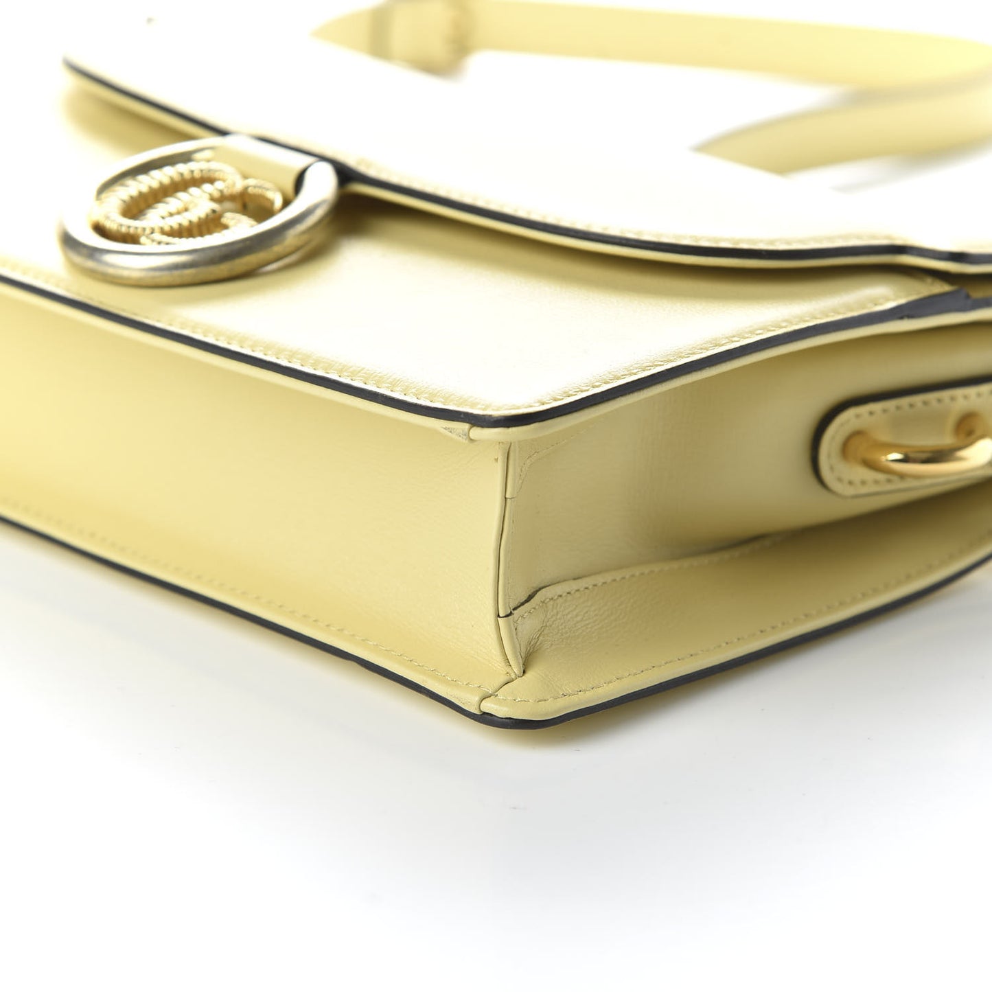 Textured Calfskin Small Torchon GG Ring Shoulder Bag Butter