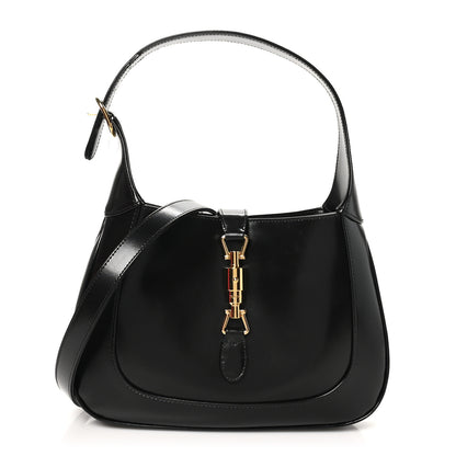 Gucci Boarded Dyana Lux Calfskin Small Jackie 1961 Hobo Black 1 of 10