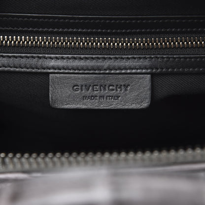 Givenchy Calfskin Crocodile Embossed 3D Stud Medium Antigona Storm Grey 5 of 10