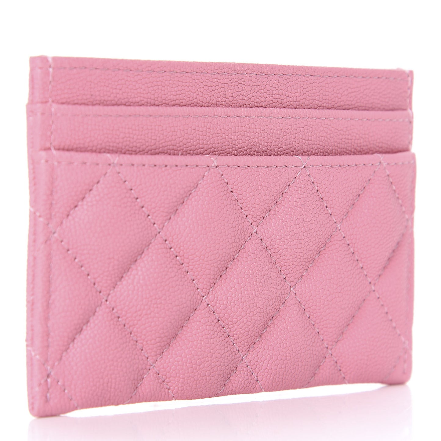 Caviar Quilted Boy Card Holder Pink