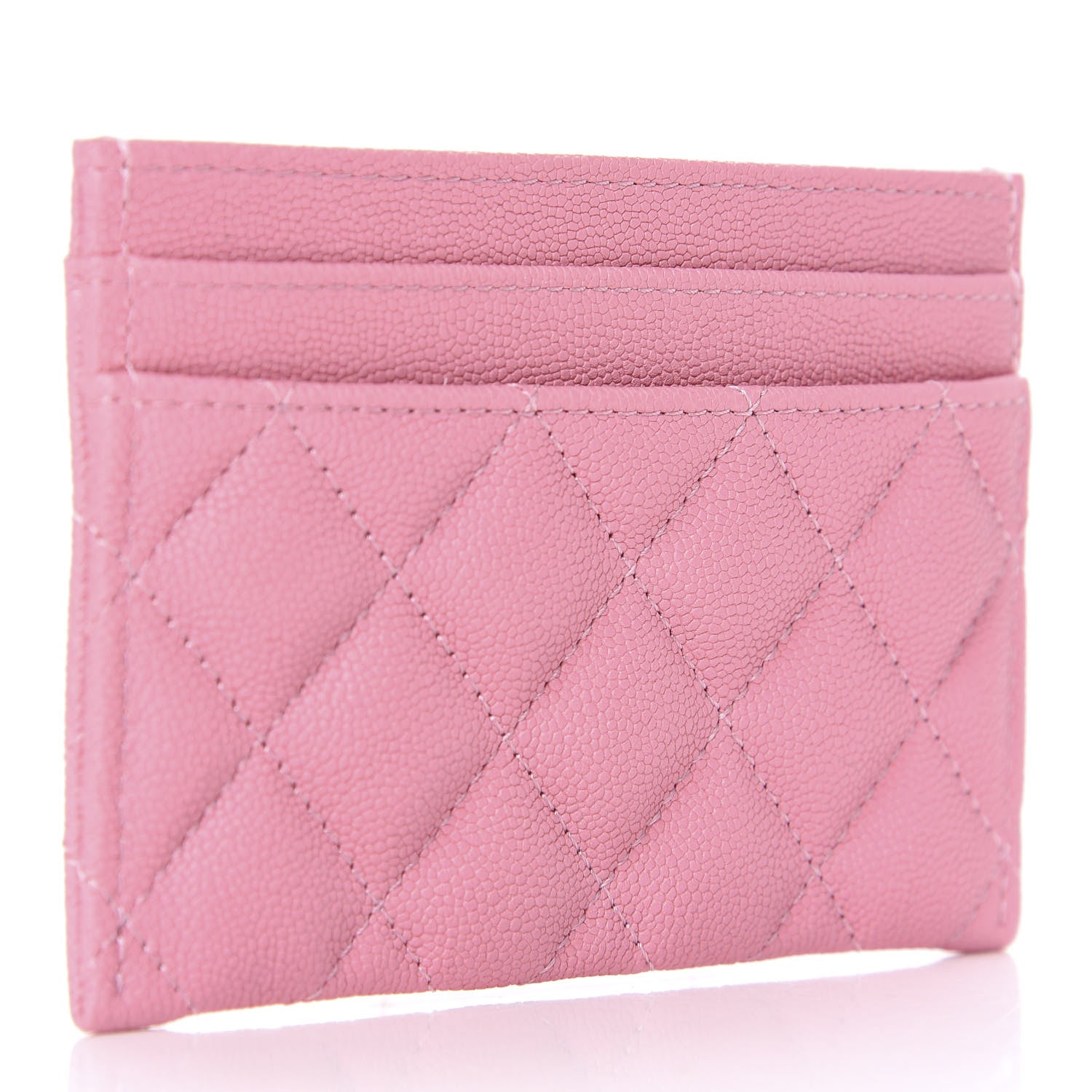 Chanel Caviar Quilted Boy Card Holder Pink 3 of 9