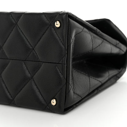 Chanel Caviar Quilted Medium Retro Twist Top Handle Flap Black 10 of 11