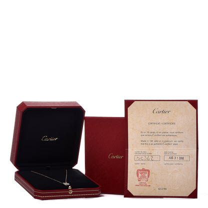 Cartier 18K Yellow Gold Diamond Mother of Pearl XS Amulette de Cartier Pendant Necklace 8 of 8