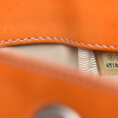 Chanel Patent Perforated CC Shopping Tote Orange 9 of 12
