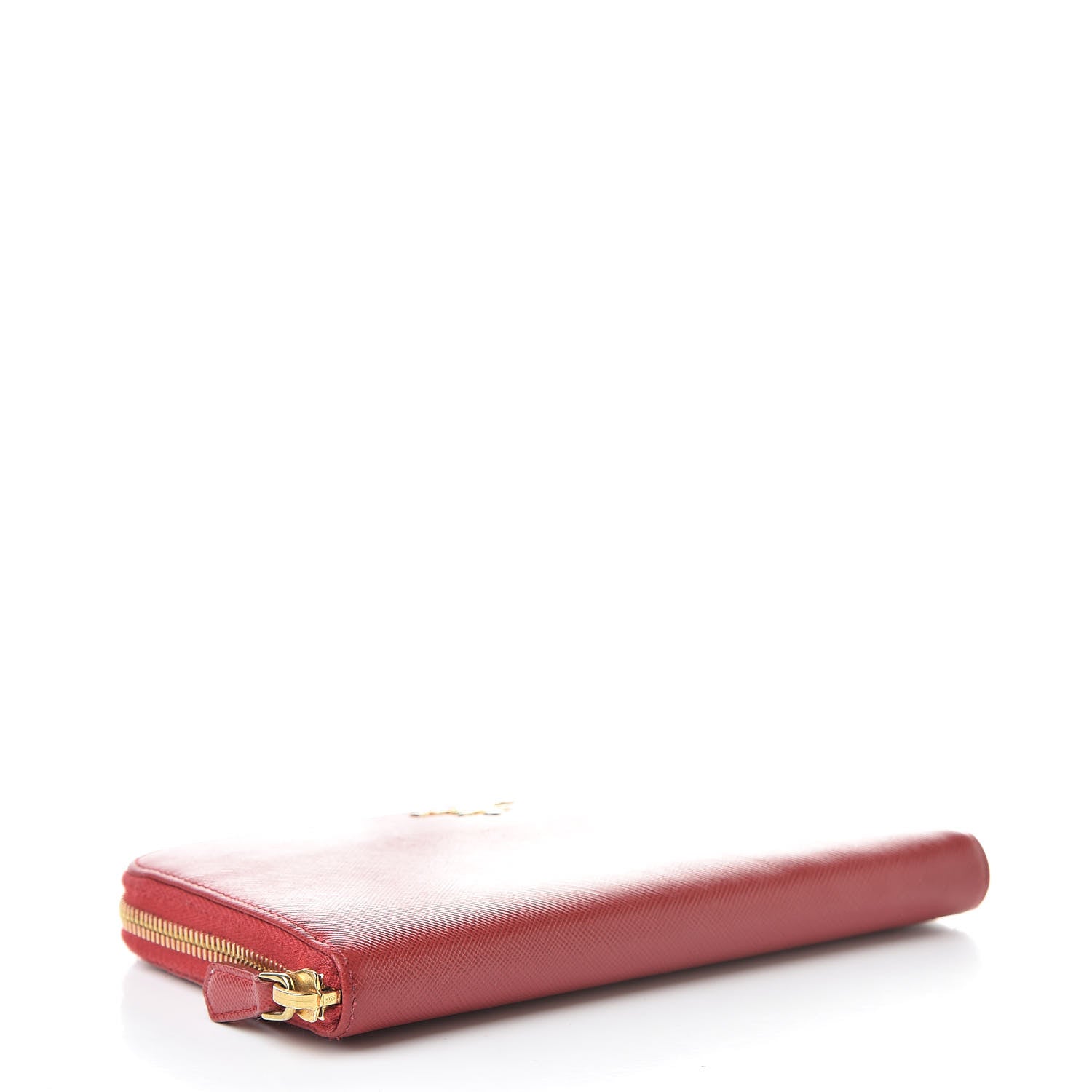 Prada Saffiano Zip Around Wallet Fuoco 4 of 13