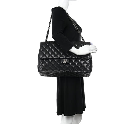 Chanel Caviar Quilted Small XXL Travel Flap Bag Black 2 of 11