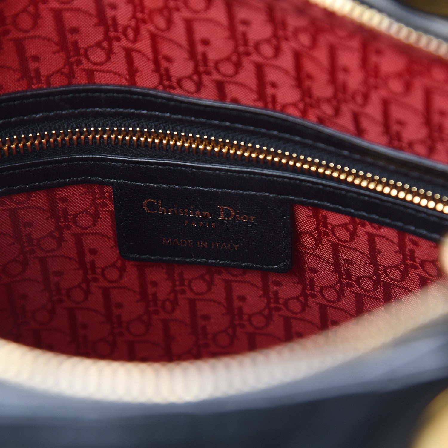Christian Dior Lambskin Cannage Large Lady Dior Black 5 of 9