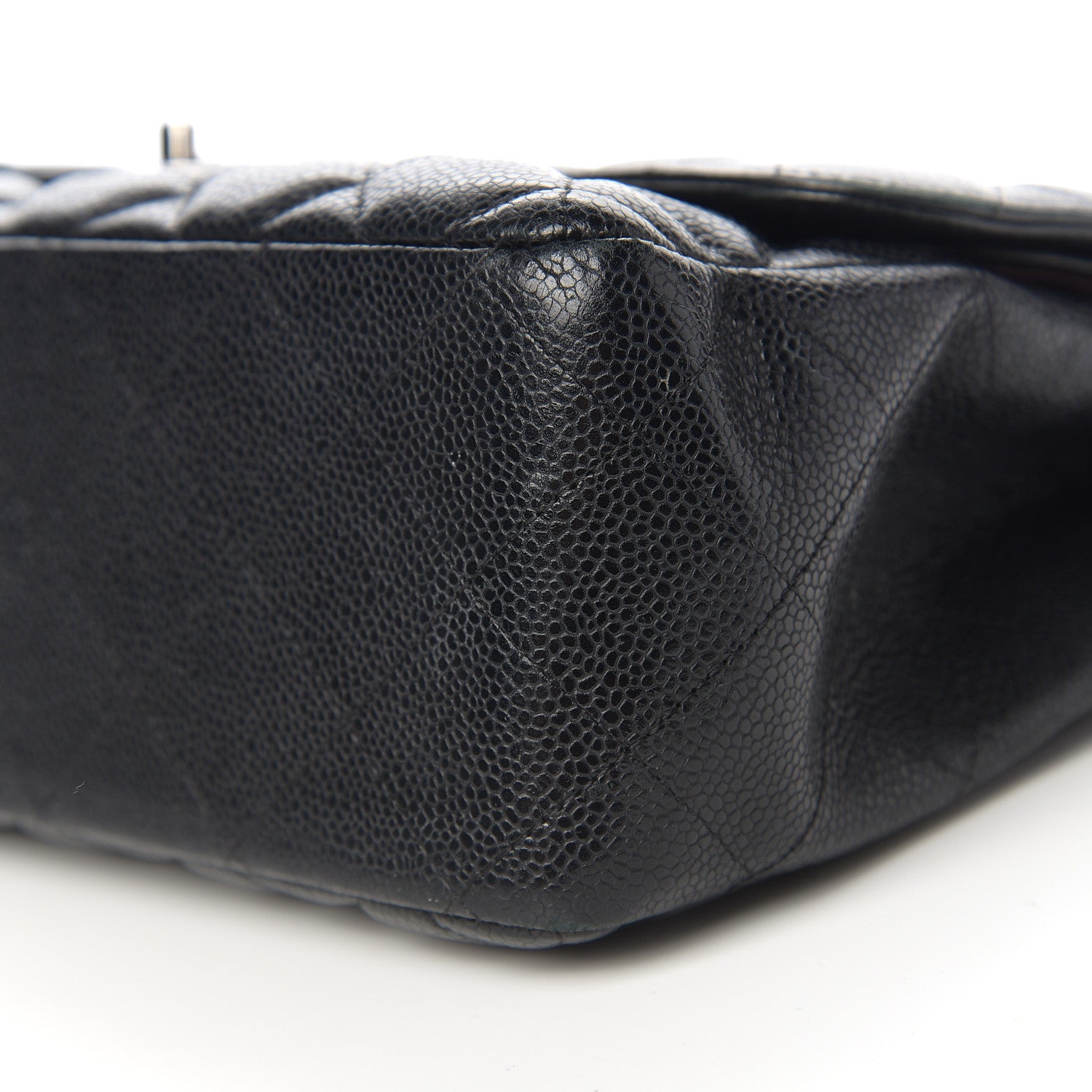 Chanel Caviar Quilted Jumbo Double Flap Black 13 of 15