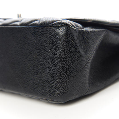 Chanel Caviar Quilted Jumbo Double Flap Black 13 of 15
