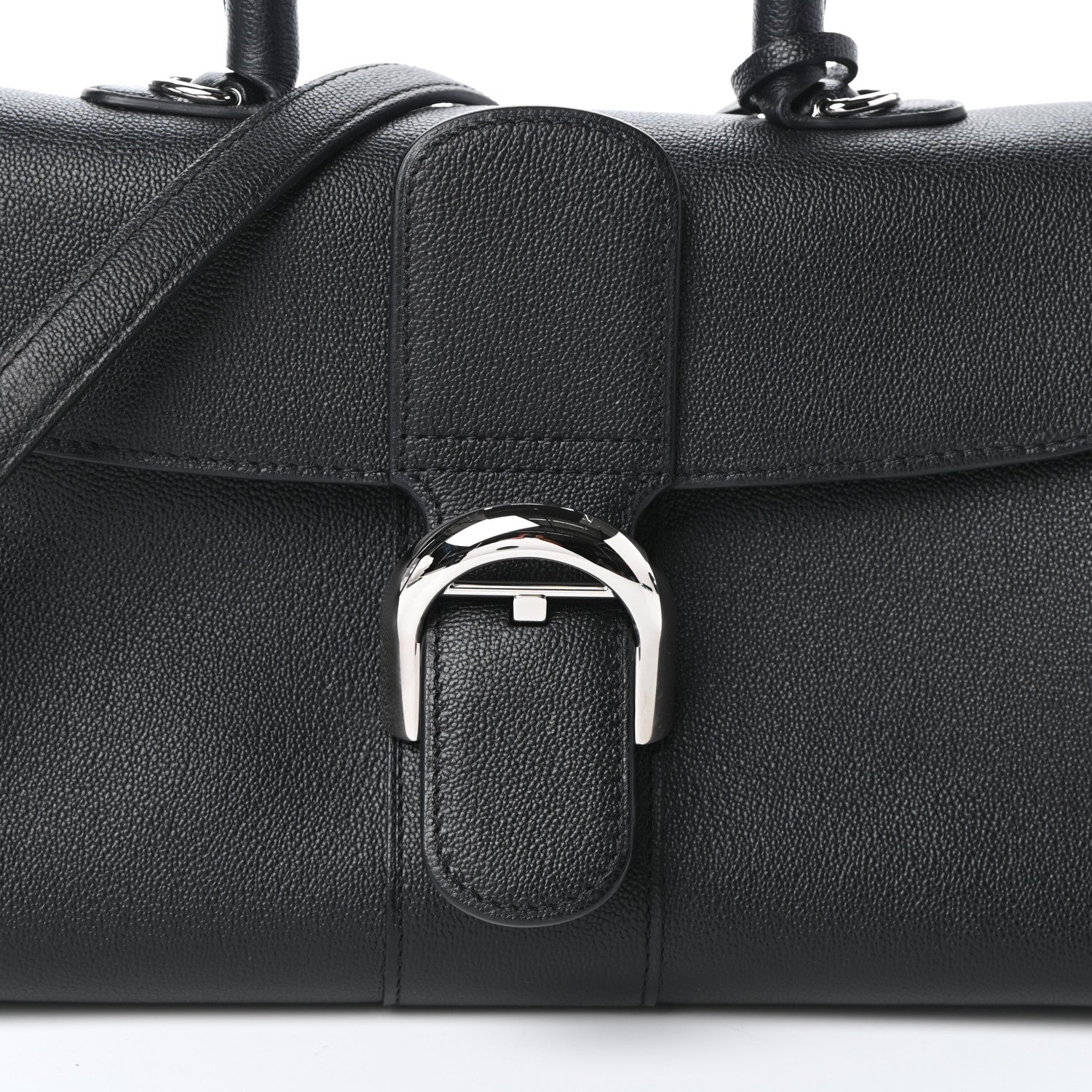 Delvaux Calfskin Mini Brillant East West Satchel Black 7 of 9