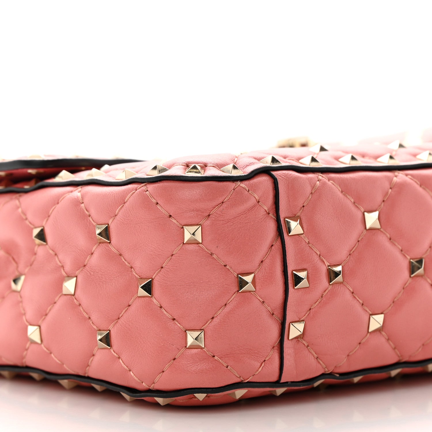 Valentino Garavani Nappa Medium Rockstud Spike Shoulder Bag Paradise Rose 10 of 11