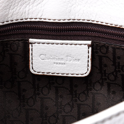 Christian Dior Grained Calfskin Saddle Pouch White 5 of 17