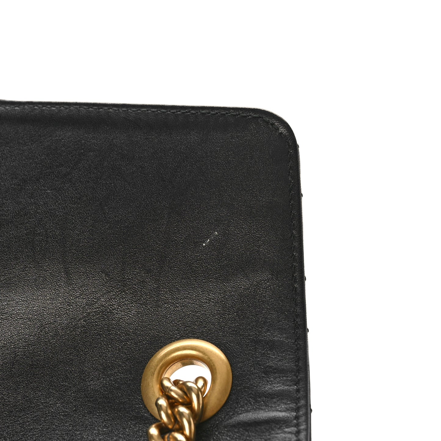 Calfskin Matelasse Medium GG Marmont Shoulder Bag Black