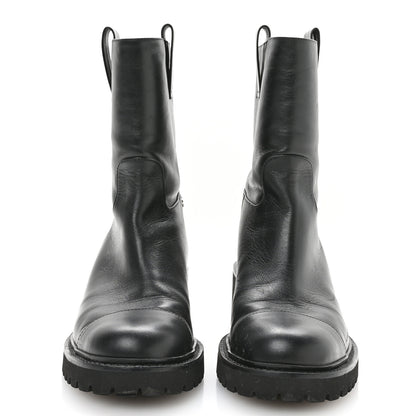 Chanel Calfskin CC Ankle Boots 37 Black 3 of 8