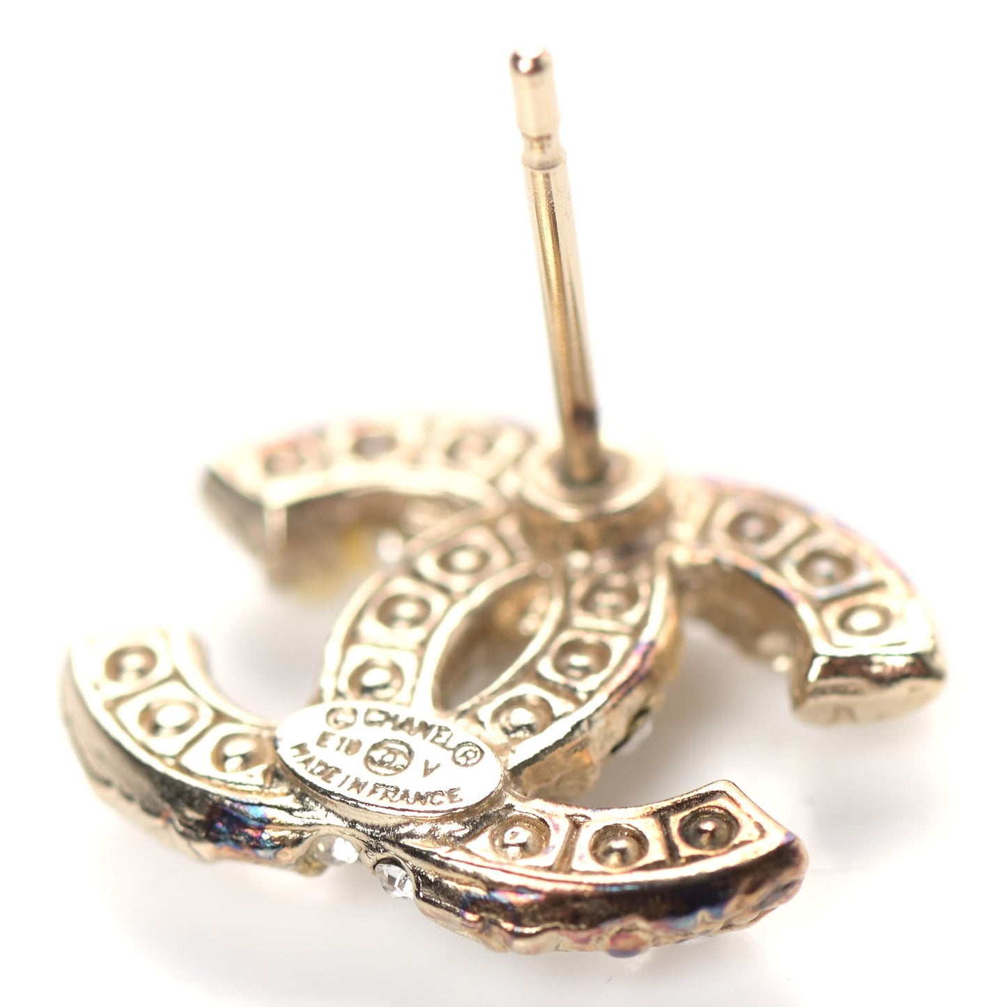 Pearl CC Earrings Gold