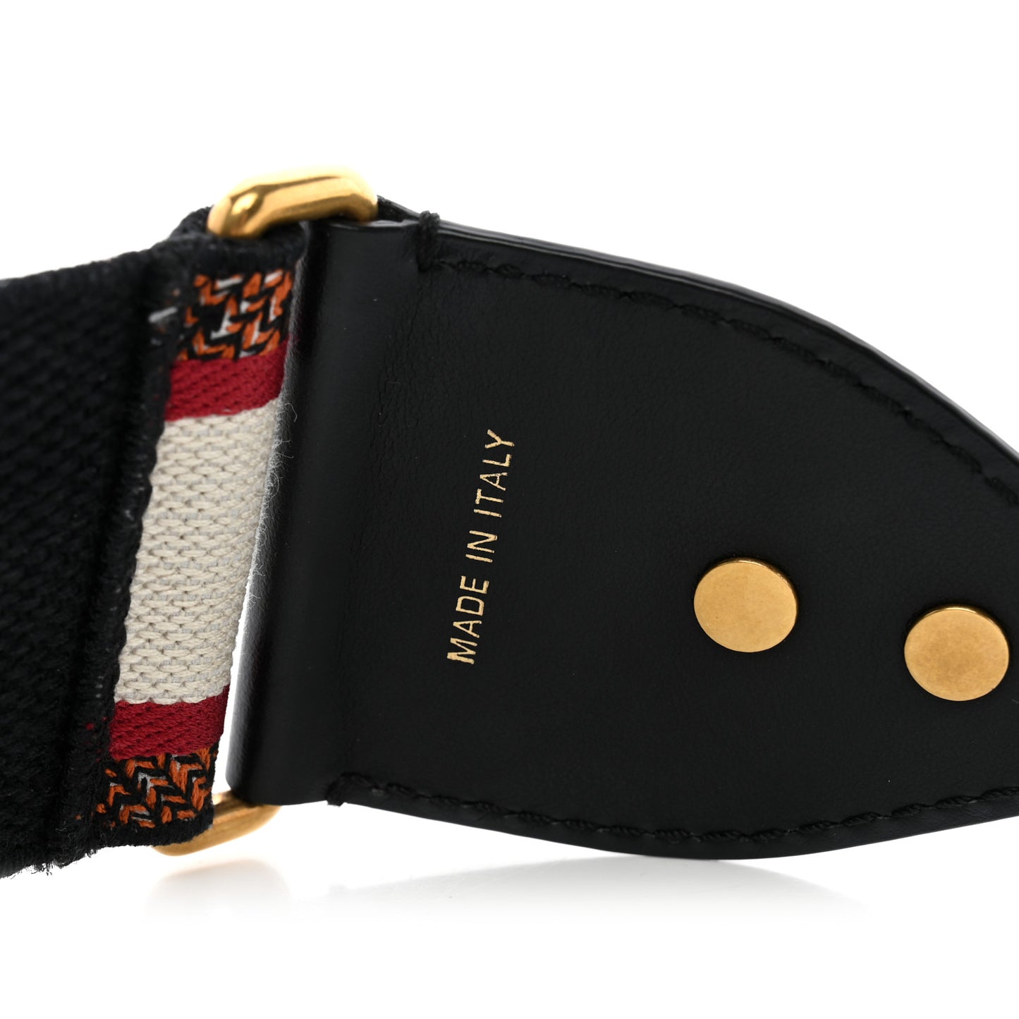 Canvas Embroidered Shoulder Strap Multicolor