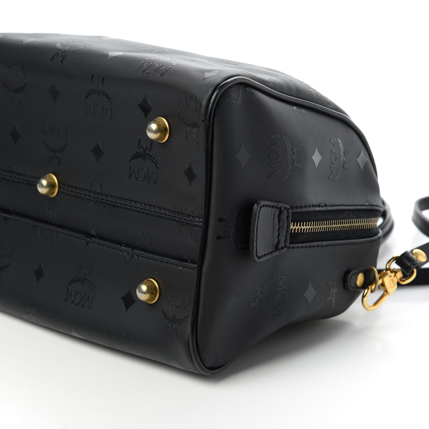 Nylon Monogram Boston Bag Black