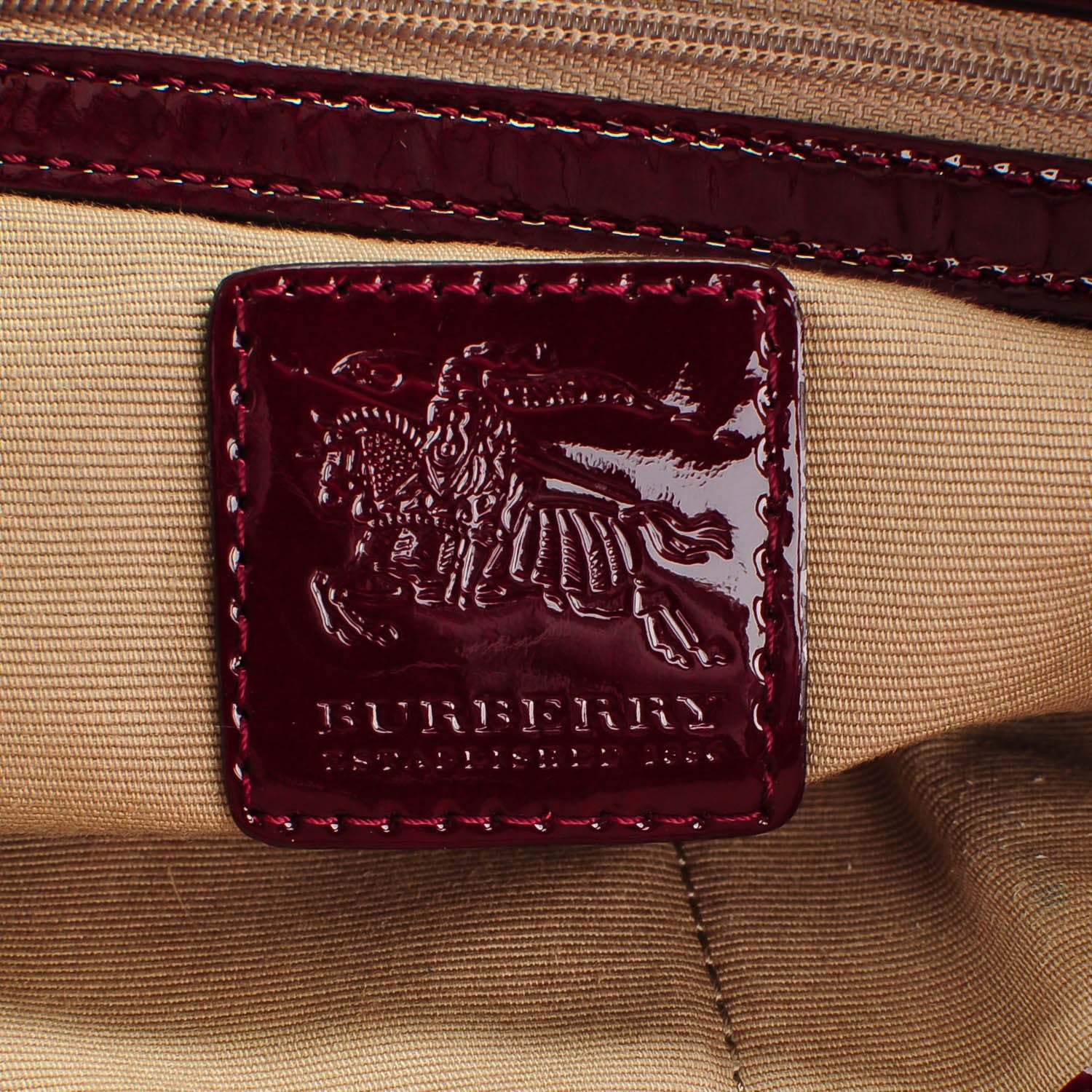 Burberry Supernova Check Tote Red 6 of 9