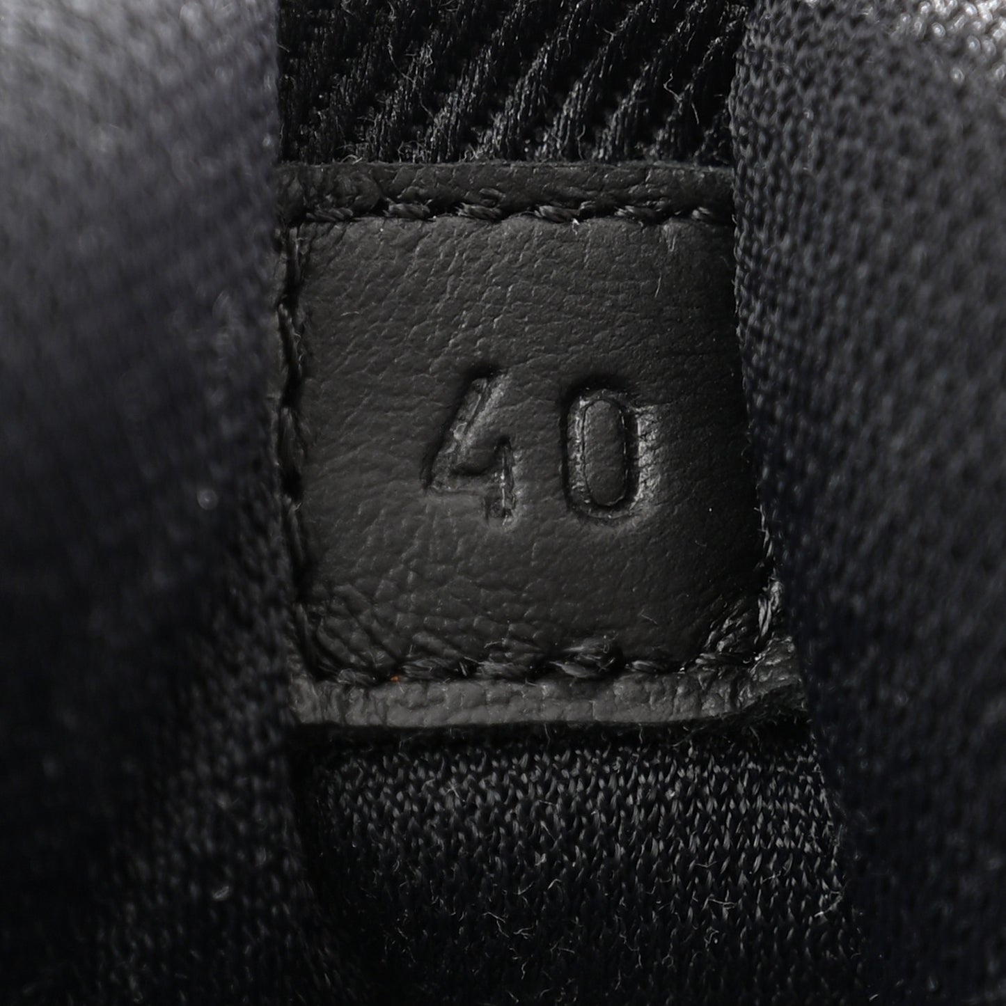 Parachute Fabric Calfskin Impulse Sneakers 40 Black