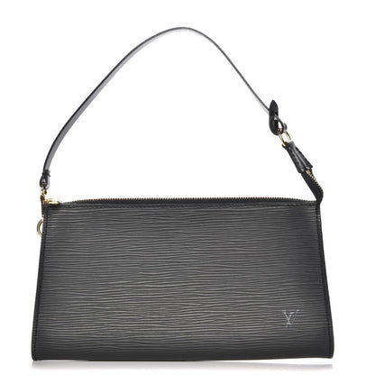 Louis Vuitton Epi Pochette Accessories 24 Black 1 of 8