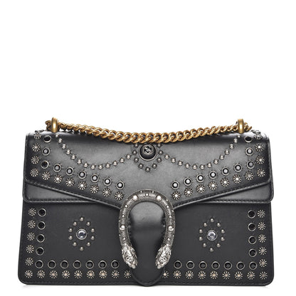Gucci Calfskin Studded Small Dionysus Shoulder Bag Black 1 of 7