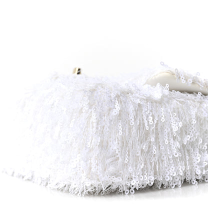 Chanel Sequin Mini Rectangular Flap White 10 of 10
