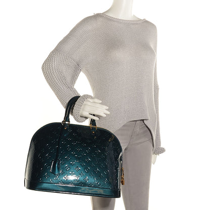 Louis Vuitton Vernis Alma GM Blue Nuit 2 of 7