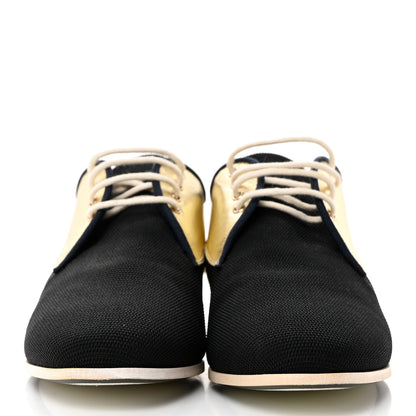 Chanel Metallic Lambskin CC Lace Up Oxfords 35 Dark Gold 2 of 10