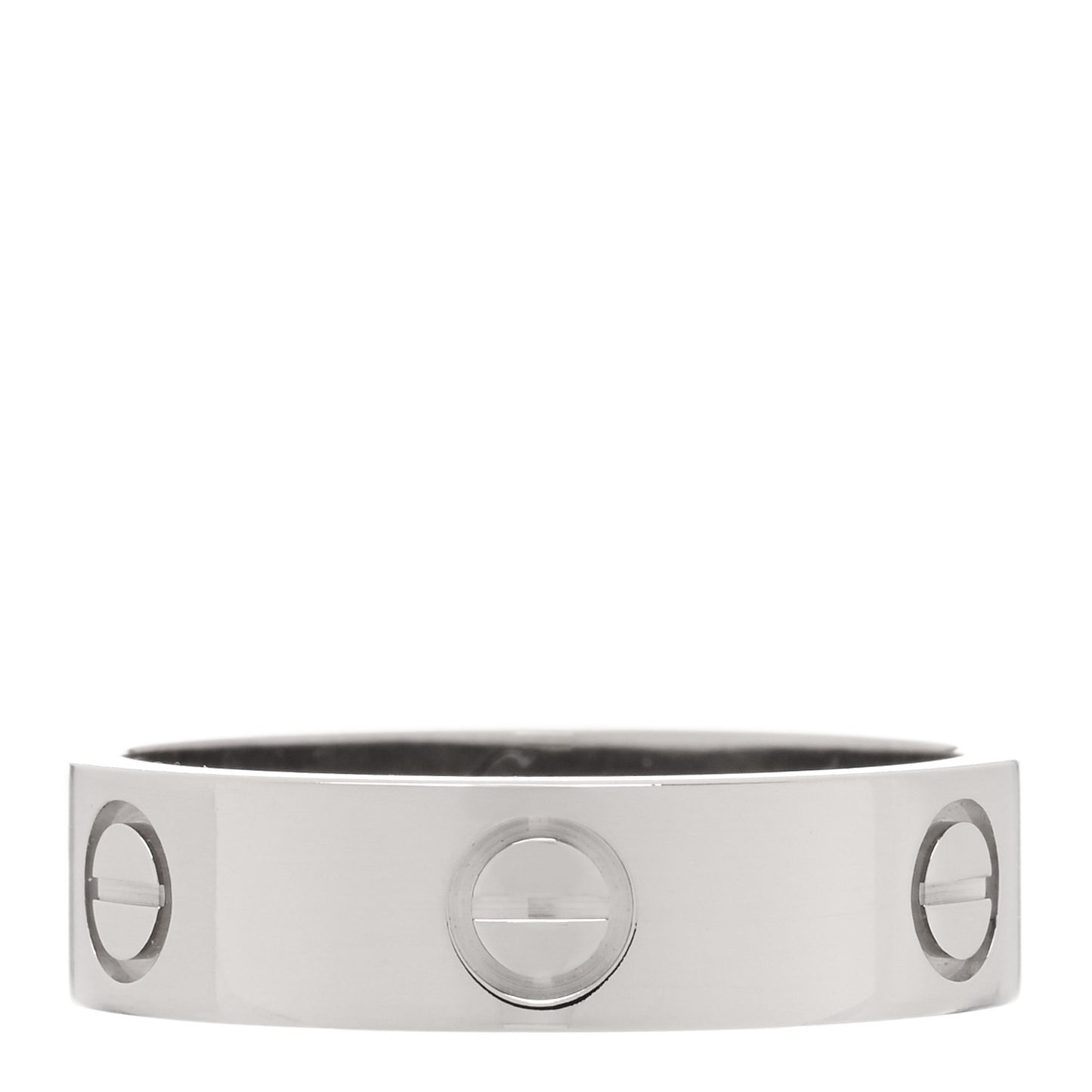 18K White Gold 5.5mm LOVE Ring 58 8.25