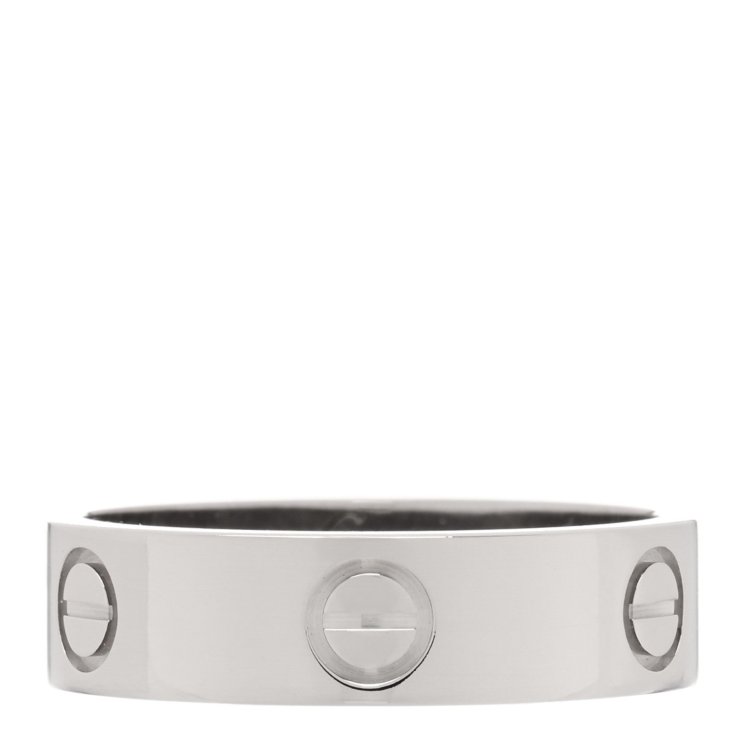 Cartier 18K White Gold 5.5mm LOVE Ring 58 8.25 1 of 4