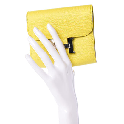 Hermes Epsom Constance Short Wallet Soufre 2 of 8